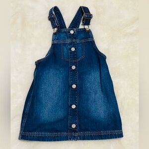 GAP Denim Blue Kids Overall Dress